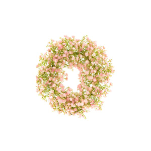 Gypsophila Wreath - Pink - 33cm