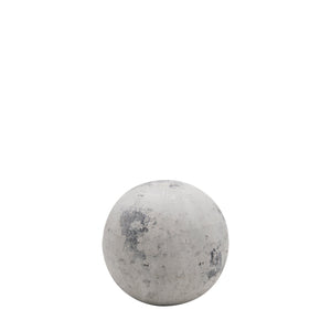 Decorative Ball - Large - Distressed Light Grey 14.5cm