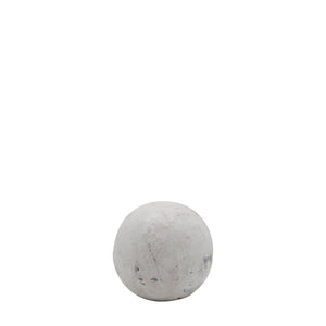Decorative Ball - Medium - Distressed Light Grey  11.5cm