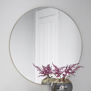 Hayle Extra Large Mirror - Champagne - Ø100cm