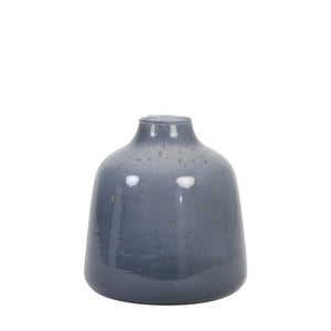 Large Grey Glass Stone Finish Deoni Vase