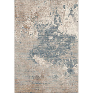 Clare Rug No 1 -  A contemporary soft wool effect rug with a subtle blend of beige and blue tones. 