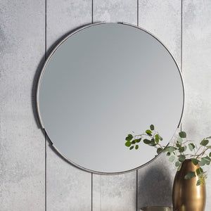 Fitzroy Round Mirror - Silver - Ø80cm