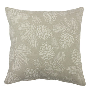 Irwin - Stone coloured Feather Filled Cushion. Natural home accessories. Neutral cushions