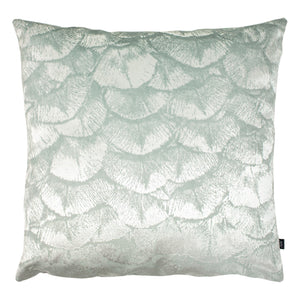 Jaden - Luxury Seagreen and Eau de Nil Feather Filled Cushion. Green cushions.  