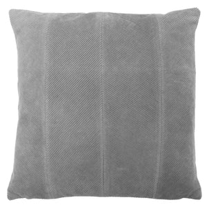 Jagger - Grey Feather Filled corduroy cushion