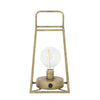 Fauve Battery Operated Glass LED Table lamp - Medium - Antique Bronze