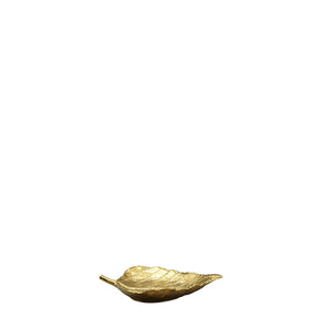 Birch Leaf Decorative Dish - Small - Gold  Edit alt text