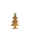 Wooden Tree with Star - H20cm