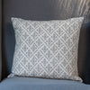 Lindos Square Cushion - Pewter