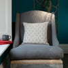 Lindos Square Cushion - Pewter