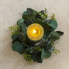 Eucalyptus & Rose Leaf Candle Ring - Ø22cm