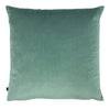 Kenza  - striking eau de nil geometric chenille cushion. Backed with eau de nil royal velvet and feather filled for that luxury feel.