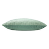 Kenza  - striking eau de nil geometric chenille cushion. Backed with eau de nil royal velvet and feather filled for that luxury feel.