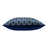 Nash Feather Filled Cushion - Ink/Royal Blue