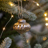 Small Antique Silver Christmas Decoration - 4cm